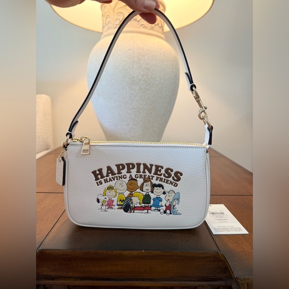 Coach X Peanuts Nolita 19 Happiness Snoopy Woodstock Lucy Charlie Brown Bag NWT - Picture 1 of 5